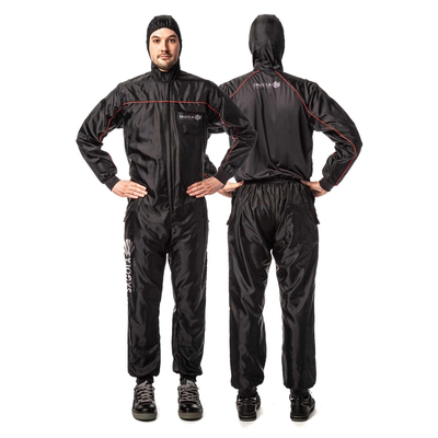 Black Sagola Coveralls Anti Static front and back